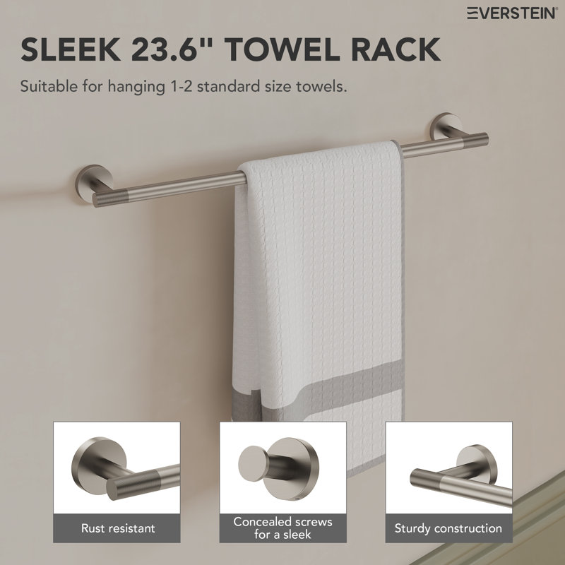 4 - Piece Bathroom Hardware Set, Brushed Nickel