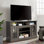Meuble télé classique classique pour téléviseur de 65 po ou moins avec ouverture