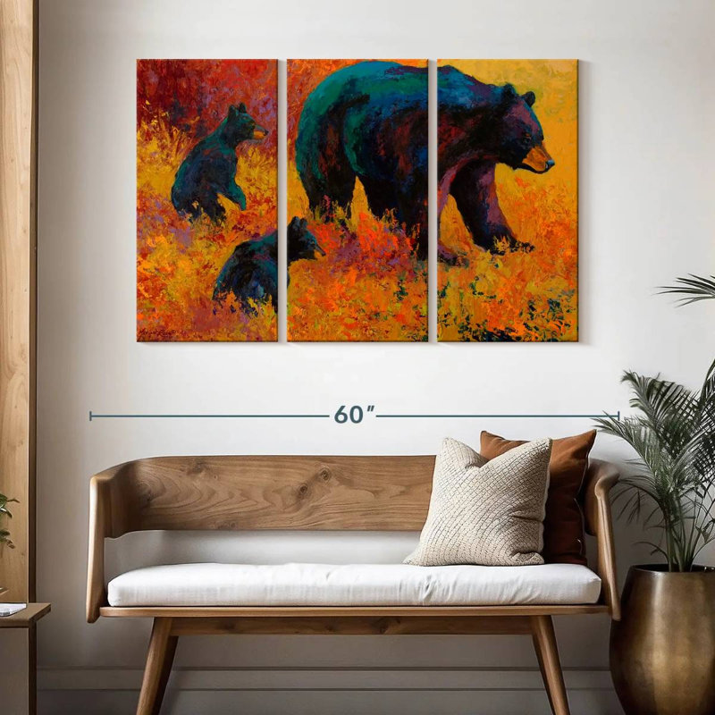 Brampt Double Trouble Black Bear, 32" H x 50" W