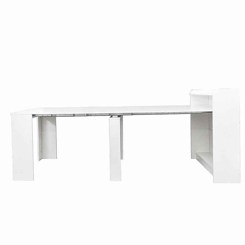 Modern Extendable Dining Table with Storage