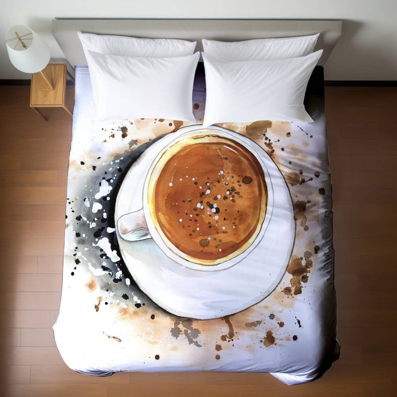 Cappuccino Refreshing Duvet Cover | Kitchen Decor Bedding