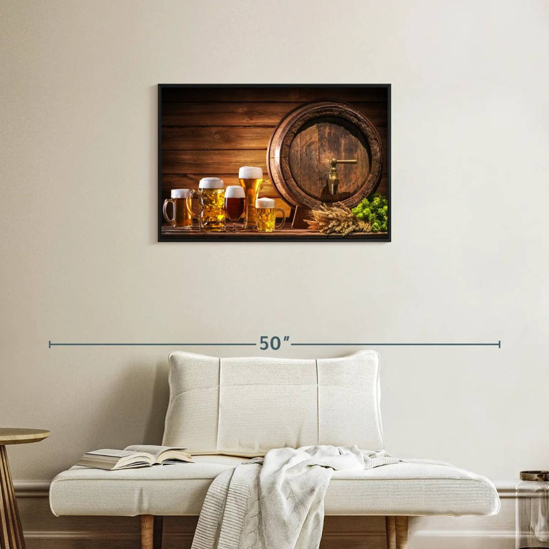 Yarlin Beer Barrel, 21" H x 31" W