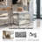 Pre-Assembled Mirrored Shoe Storage Bench With Flip Drawer Silver
