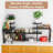 3 Tier Moveable Corner Shelf Kitchen Shelf With Hook, Countertop Organizer For Bathroom, Spice Rack, Bookshelf, Coffee Area, Dresser Table-410523815