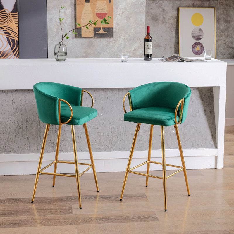 Chaise de salle à manger Rikiya, Vert