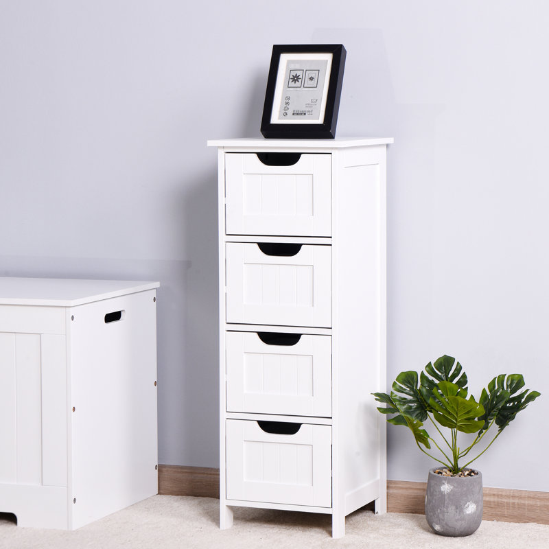 White Bathroom Cabinet With Spacious Drawers To Accommodate Your Needs Chic Storage Smooth Drawer Slides For Easy Access