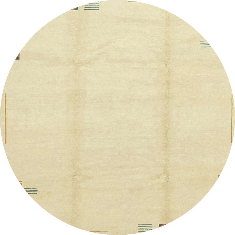 Tapis abstrait moderne 3437, Rond 7 pi