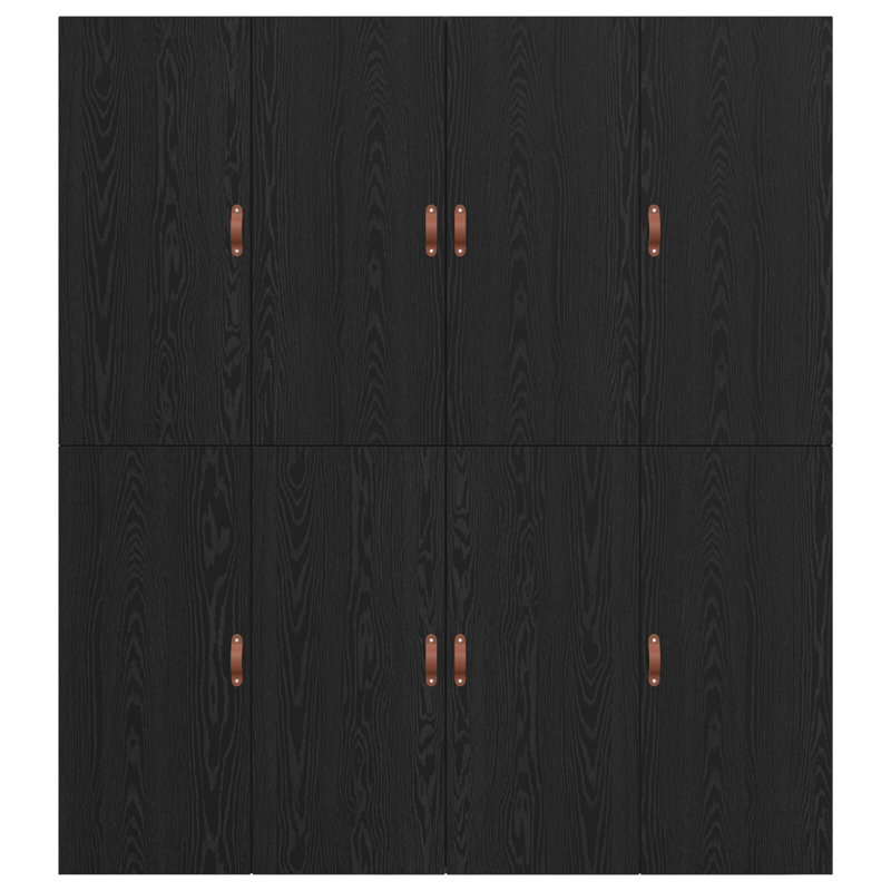 Storage Bed Frame, Black Oak, 180 x 200 cm