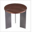 Table basse ronde en bois de noyer et pieds en métal noir-2050122106-2050122108