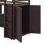 Lit mezzanine simple avec bureau, tiroirs et garde-robe-783557264