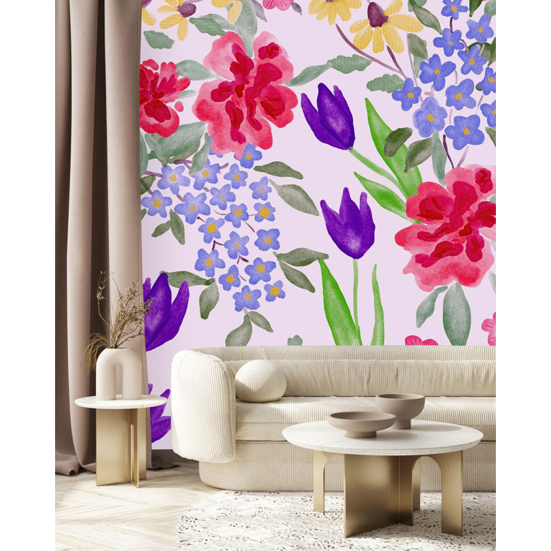Peel & Stick Wall Mural, 10.42' W x 10.42' L