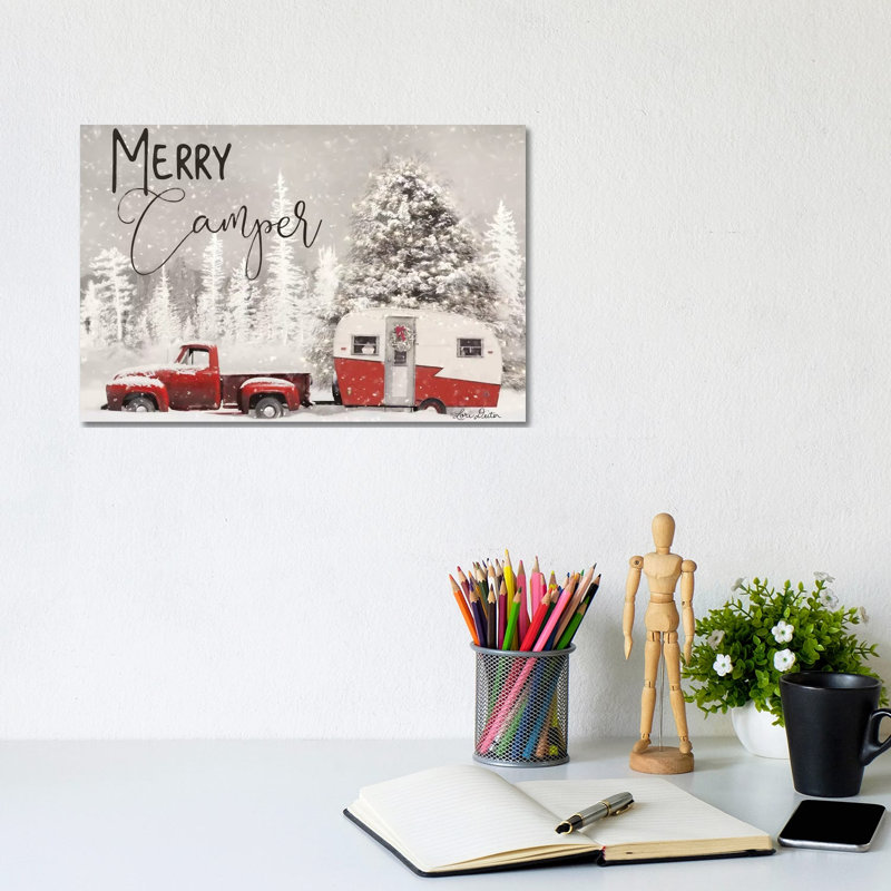 Merry Camper by Lori Deiter - Wrapped Canvas Print, 20.32 cm H x 30.48 cm W