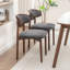 Chaise d'appoint rembourrée en bois massif-703115068