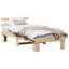 Vidaxl Bed Frame With Headboard Solid Wood Pine-113970940-113970943