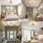 1 - Light 9.05" Crystal Semi Flush Ceiling Light Modern Crystal Gold Fixture for Living Room Hallway Bedroom-1401673572