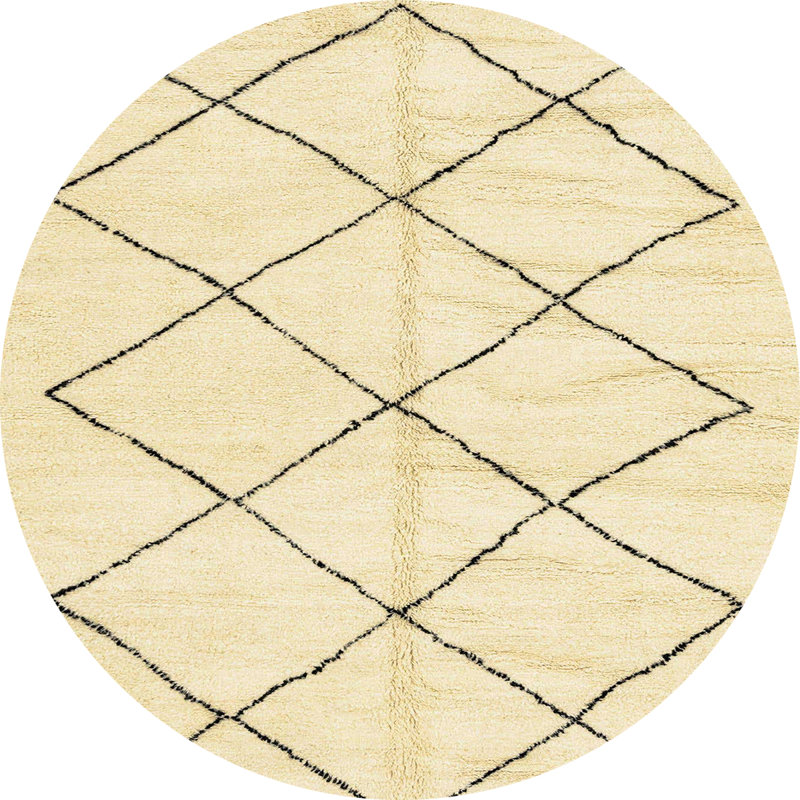 Tapis abstrait moderne 2921, Rond 4 pi