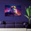 Neon Lion Africa - Wrapped Canvas Print-953643359