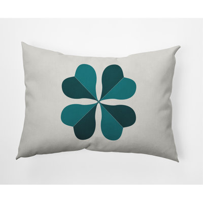Floral Outdoor Reversible Throw Pillow