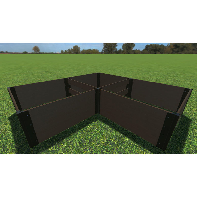 Weathered Wood 'Arrowhead' 8x8 Raised Garden Bed Kit