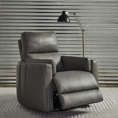 Jodena Swivel Glide Power Recliner - Gray