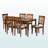 Fraserburgh Rubberwood Solid Wood Dining Set-2005294519-1941035600
