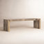Banc en bois massif Adene-126227994-126227995