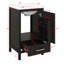 Ensemble de meuble-lavabo 18 po avec lavabo, ensemble de meuble-lavabo simple autoportant avec un tiroir et une tablette de rangement-549280894
