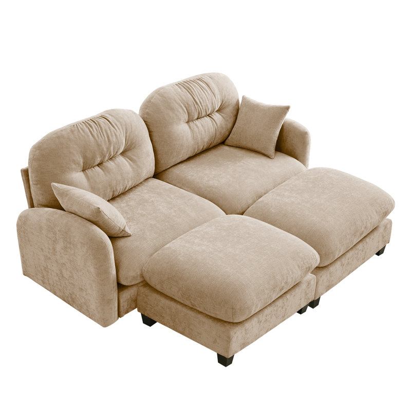 Coussins en chenille Camel 2 Cloud, 2, Chameau