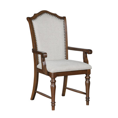 Ensemble de 2 chaises de salle à manger en bois avec finition cloutée