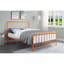 Lit plateforme en métal à finition orange 1pc, lit dans une boîte-973435337