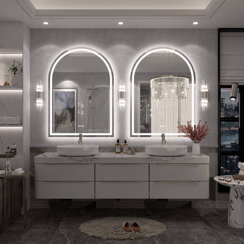 Miroir de salle de bain Molly, 44 po x 32 po