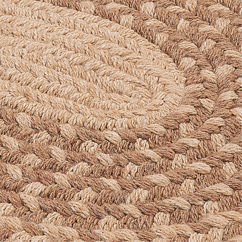 Wingo Wool Blend Reversible Area Rug - Oatmeal, Oval 7' x 9'
