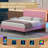 Breella Vegan Leather Platform Bed-544814360-544814358