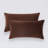 Delta Velvet Cotton Pillow Cover Brown-116546237