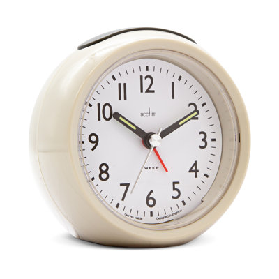Quartz movement / Crystal Alarm Tabletop Clock in Gold