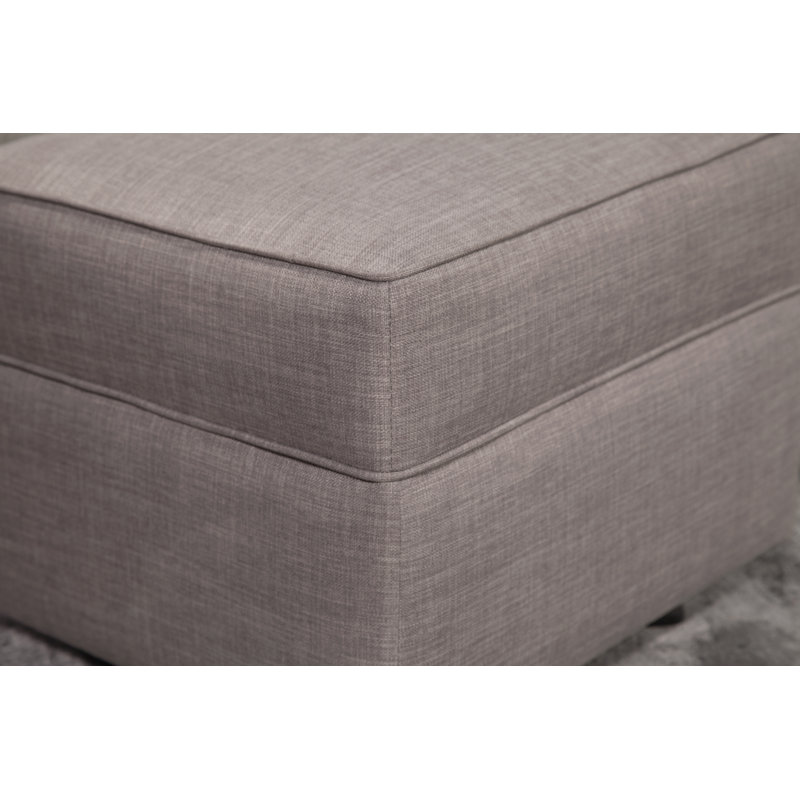 Repose-pieds Willa / Alden   , Tweed gris acier