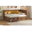Wood Daybed With Storage Shelves, USB, LED, And 2 Drawers-853000244