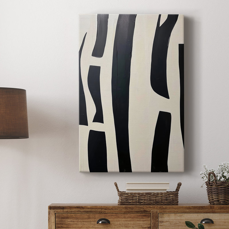 Série ABSTRACT DCL XXXVII - Toile tendue avec châssis Premium - Prêt à être accroché, H 48 po x l 32 po