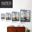 NAUTICAL Series CCCCXV - Reproduction encadrée de qualité supérieure - prêt à être accroché - aucun clou requis - aucun clou requis-668612597-668612596