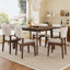 Rustic Farmhouse Dining Table - Solid Wood Frame, Minimalist Modern Design For Versatile Use In Kitchen And Living Spaces-301921837