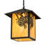Rustic Lodge 1 - Light LED Outdoor Hanging Lantern