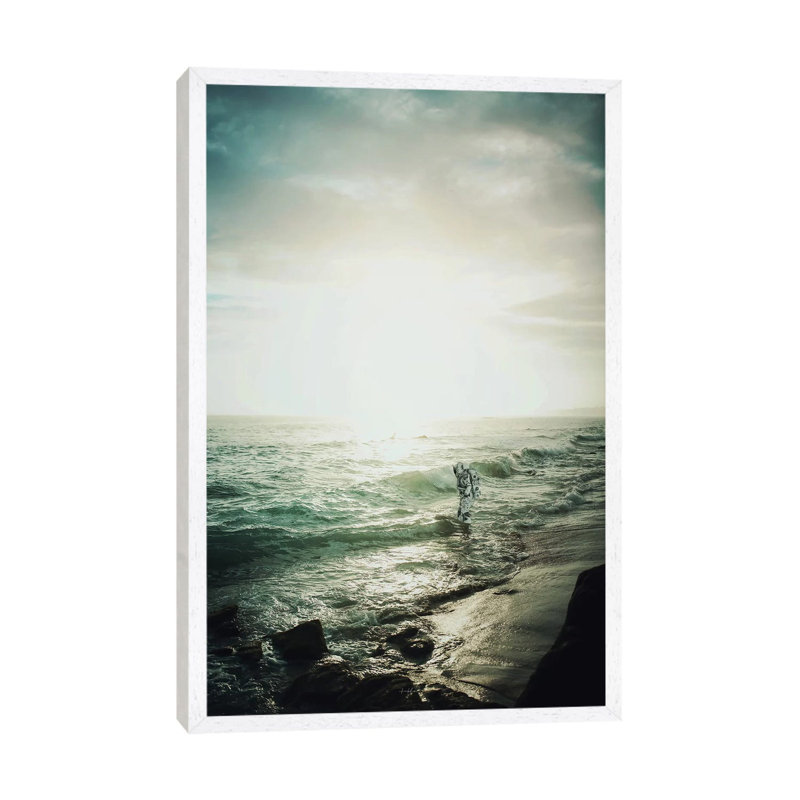 An Ocean Of Silence II 1 Piece Wall Art on Canvas, 66.04 cm H x 45.72 cm W, White Framed