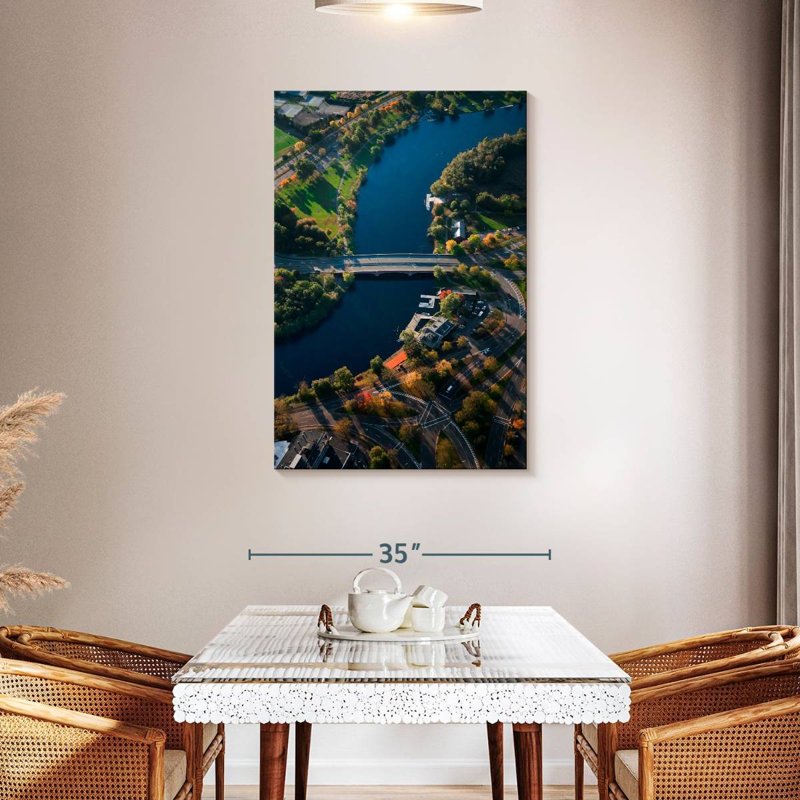 Aime Charles River, 45" H x 30" W