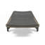 Chaise longue avec plateau coulissant