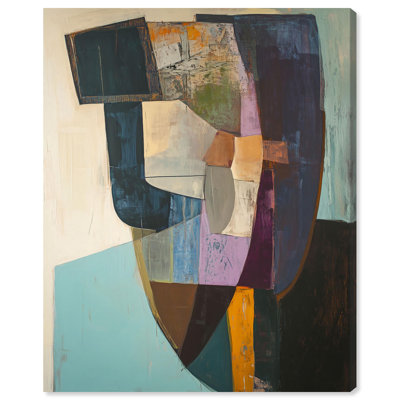 Assembled Abstractions Canvas Print Midcentury Art by Art Remedy