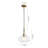1-light Rippled Glass Water Drop Pendant-107381852