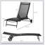 Ensemble de chaises longues 2 pièces avec roulettes - 5 positions réglables - Fauteuil de bronzage extérieur pour patio / plage / piscine / cour-51822510-51822504