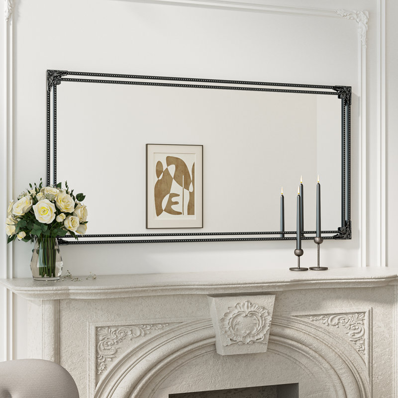 Miroir décoratif mural Berrilee, Noir antique, 60 po x 30 po