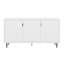 Meuble télé pour téléviseur de 70 po ou moins, meuble multimédia, console avec tablettes réglables et armoire de rangement-608518876