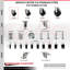 Ensemble de roulettes extensibles en caoutchouc souple